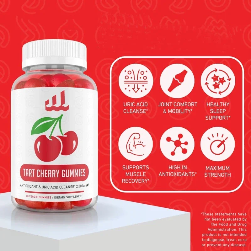 

Soft Candy Sour Cherry — ополаскивание и очищение мочевой кислоты, сильный экстракт кислотой вишни, антиоксидант, удобный для суставов и мышц