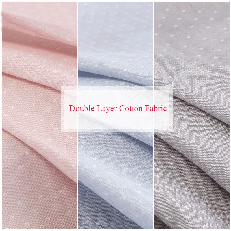 100x160cm Polka Dots Cotton Fabric for Patchwork Quilting Sewing Skirts Cribs Pillows Doll Clothes Blankets Needlework Material