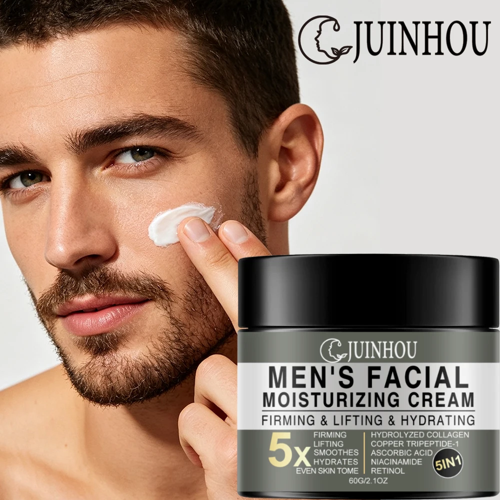 Tripeptide Collagen Boost - JUINHOU Crema Viso Uomo Anti-Età, Rassodante,