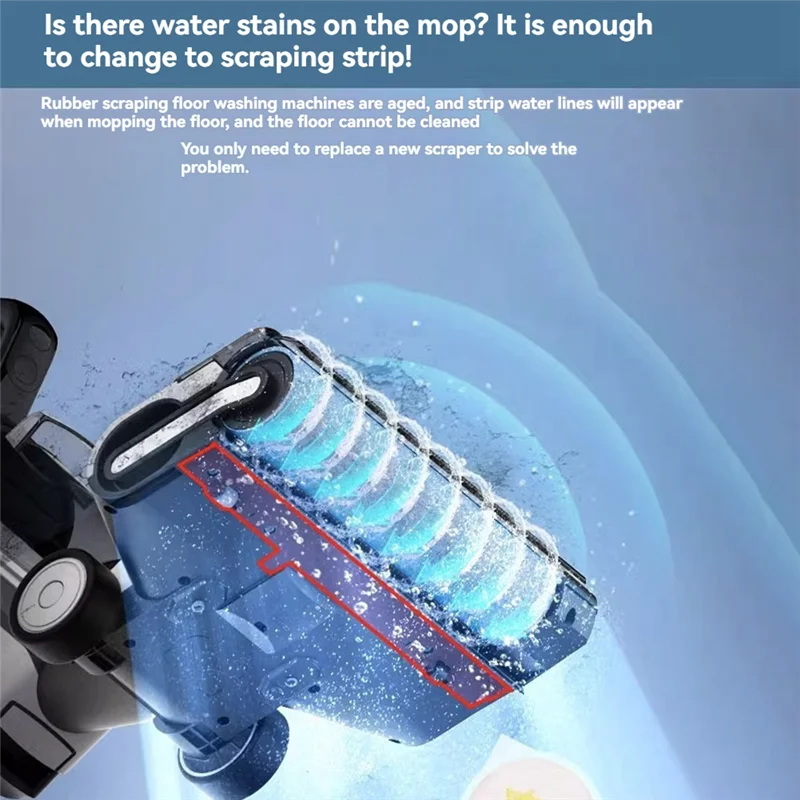 BAAM-For Tineco 1.0 Series ملحقات قطع غيار المكنسة الكهربائية فرشاة تنظيف عجلات المكشطة