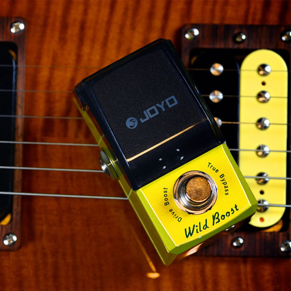 JF-302 WILD BOOST دواسة جيتار ثنائية النطاق EQ المثير/تأثير المحرك الزائد مع كسب 12 ديسيبل للأصوات القذرة الجامحة