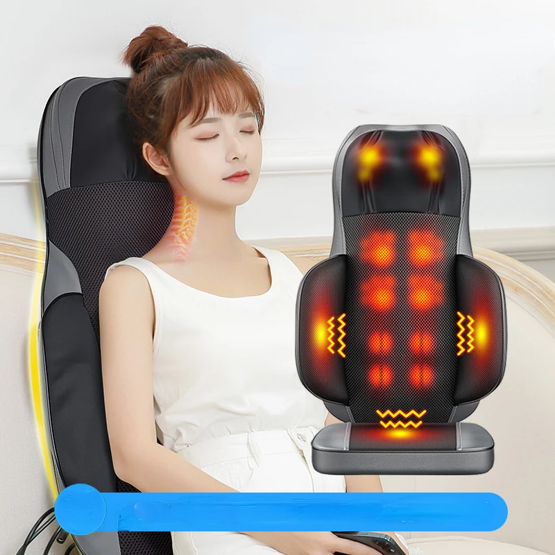 Multi Functional Full Body Massage Cushion Shoulder Neck Massager for Household Hot Compress Kneading Plugging in Style