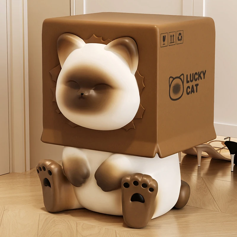 

Creative Cartoon Animal Porch Shoe-changing Stool, Colorful Floor-standing Ornaments, Living Room Household Low Stool