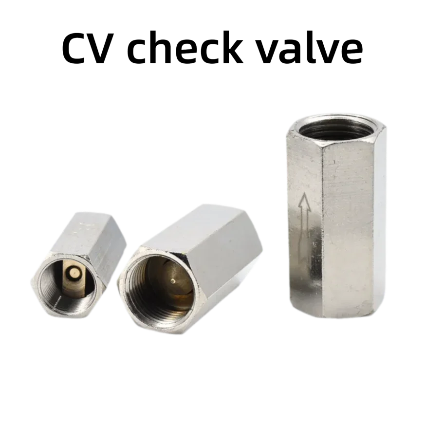 Pneumatic check valve air pump intake check valve gas exhaust check valve air pipe quick connector CV 01/02/03/04