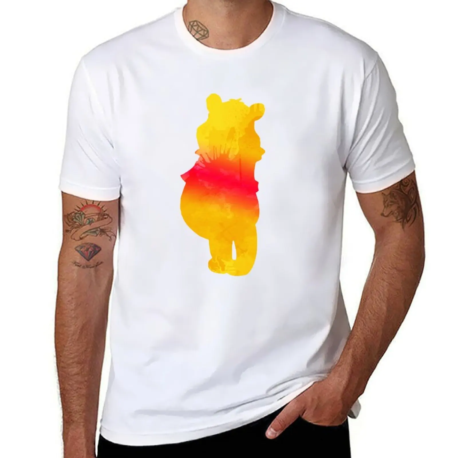 

Bear Inspired Silhouette T-Shirt t shirts designer t shirts for man pack white T-Shirt