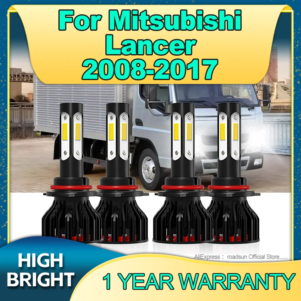 

2/4Pcs Led Lamp 180W Canbus Car lights 9005 9006 Headlight For Mitsubishi Lancer 2008 2009 2010 2011 2012 2013 2014 2015 16 2017