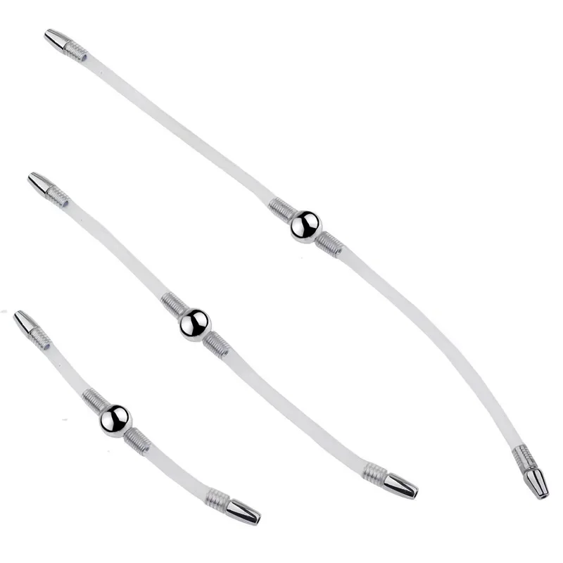 Horse Eye Insert Masturbation Rod Urethral Catheter Sounds Stretcher Dilator Stimulation Massage Penis Plug Sex Toys For Male