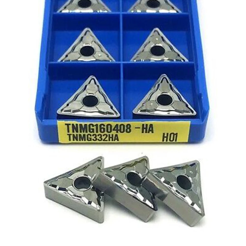 

10pcs TNMG160408-HA H01 Inserts CNC Turning Tool Square Carbide Insert Internal Turning Tools For Steel Aluminum Cutting Tools