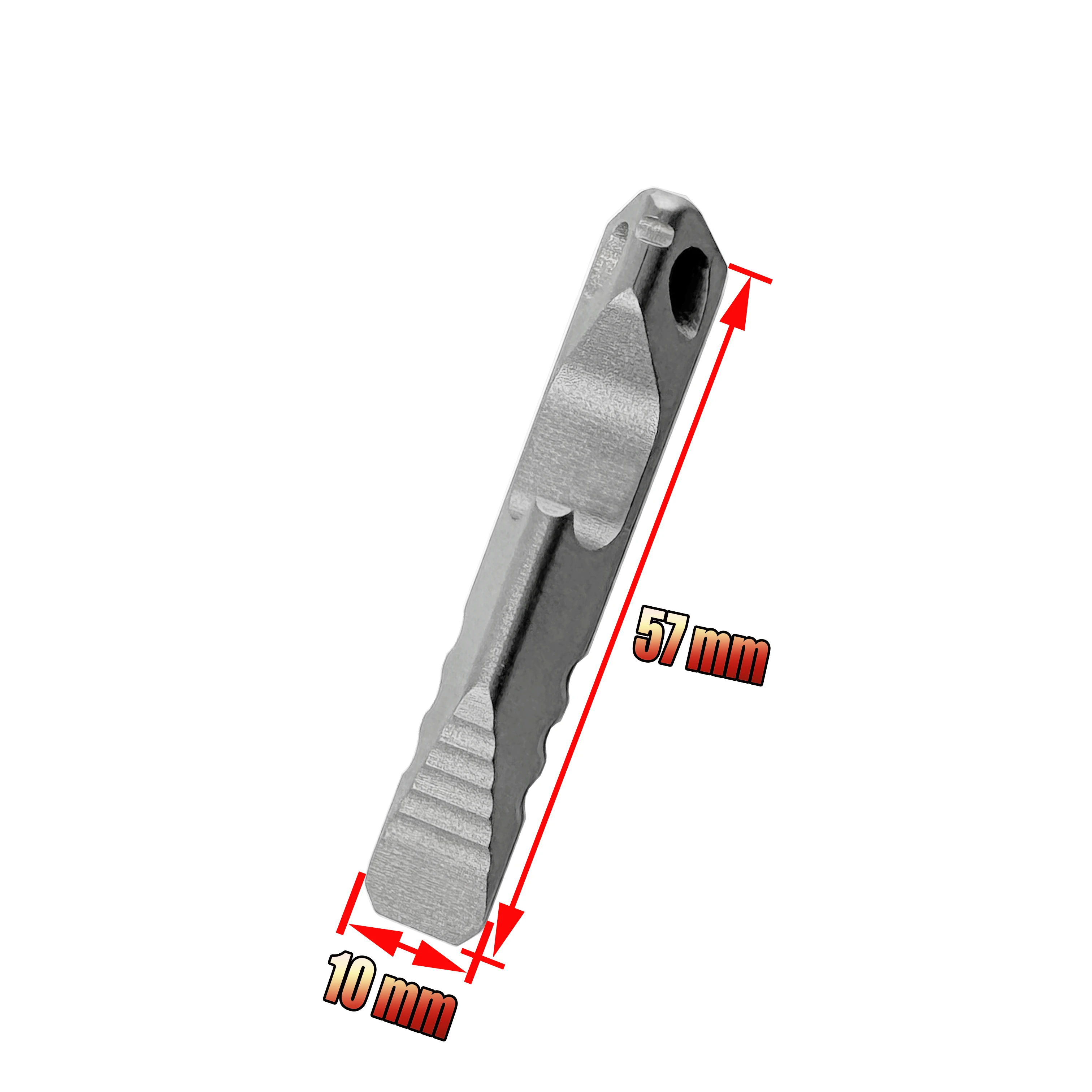 Multifunktionales Mini-Werkzeug aus Edelstahl: Brechstange, Flaschenöffner, Skala, Sechskantschlüssel, EDC Outdoor-Werkzeug, Campingausrüstung – Detail 7