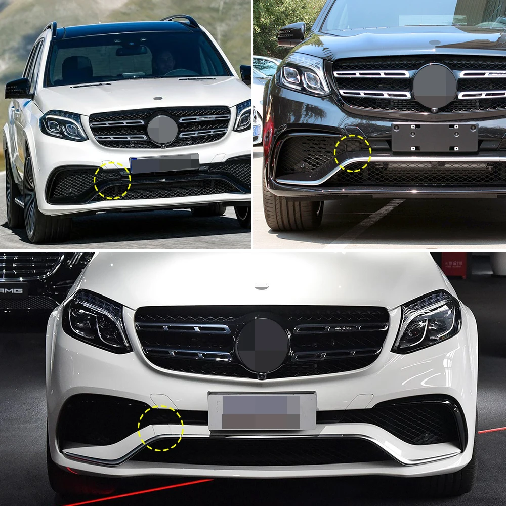 For Mercedes W166 W292 Car Front Bumper Tow Hook Cover Cap Black For Benz GLE GLS Class GLE320 GLS350 GLE63 GLS43 AMG 2928853622