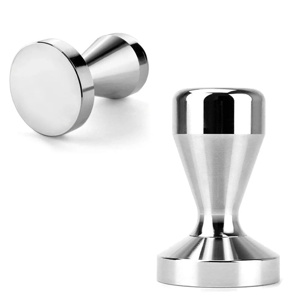 51mm 53mm 58mm Coffee Tamper Stainless Steel Manual Barista EspressoTamper Barista Powder Coffee Hammer Flat Base