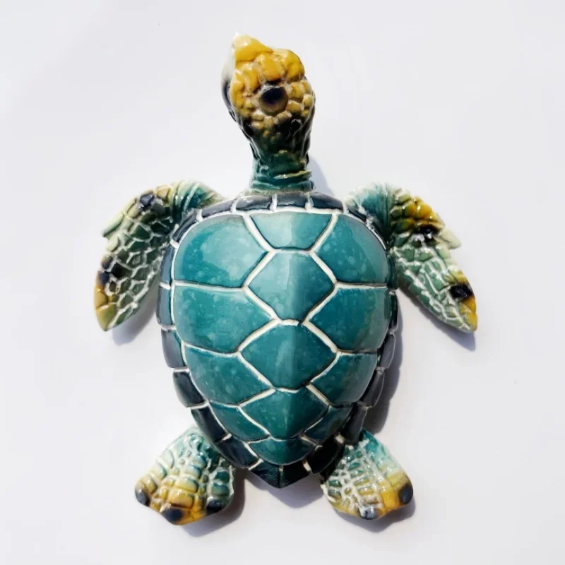 

Maldives souvenirs, 3D sea turtles, handmade paintings, decorative crafts, magnetic fridge stickers, small gifts