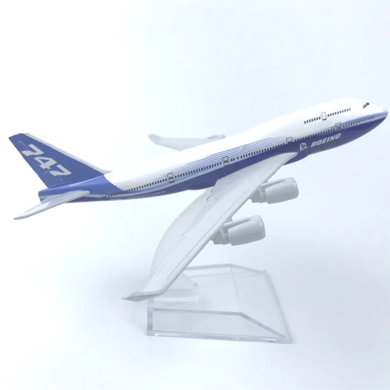 

16cm Original B747 Plane Model Toy Alloy Metal Diecast Airplanes Building Kit Souvenir Hobby Collection gift boys toys