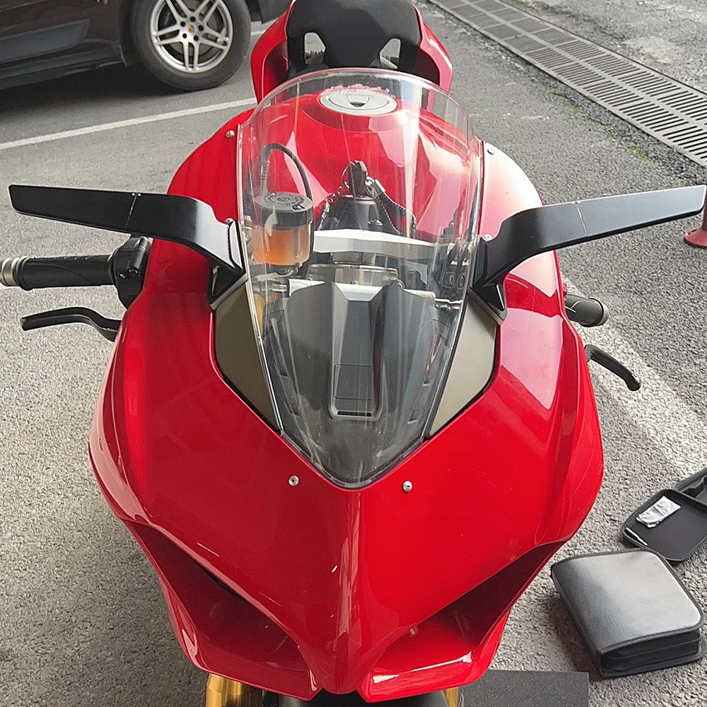 

For Ducati Panigale V4 V4S PANIGALE V2 V2S 2019-2024 with LED turn signal Stealth mirror Motorcycle Rear Side Rearview Mirrors