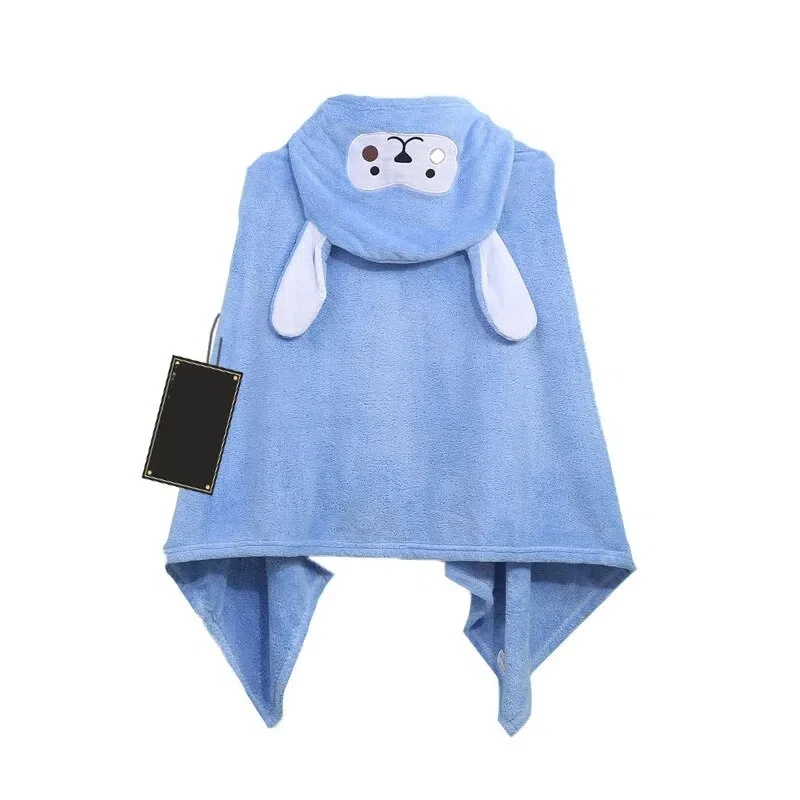 Cartoon Animal Baby Bath Towel Absorbent Fast Drying Without Linting Fluffy Soft Best For Little Baby Winter Children'S Bathrobe