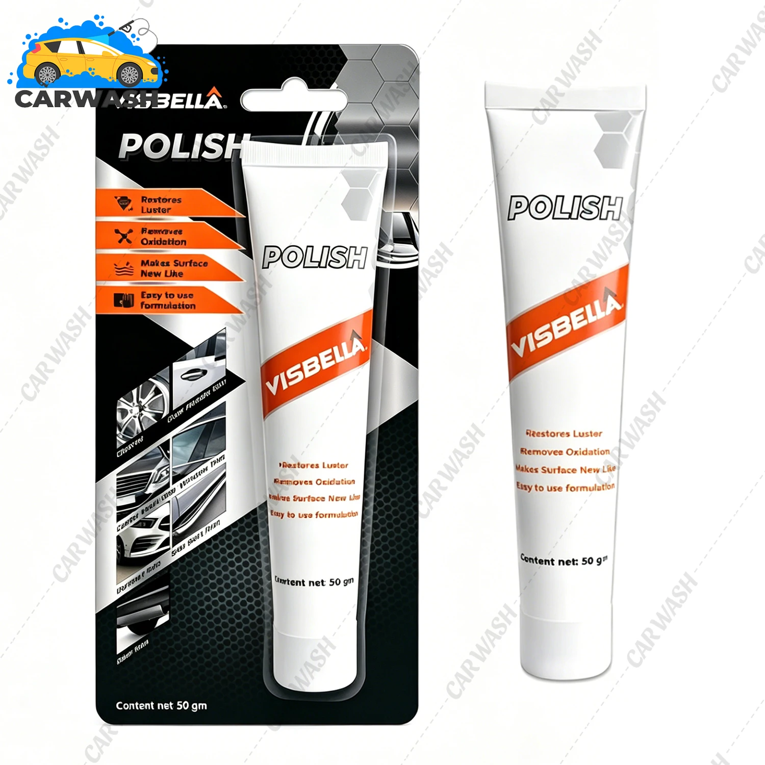 Metal Polish Paste Restorer & Protectant Remover Scratch Oxidation Tarnish Stains Protects Surfaces Works on Stainless Steel
