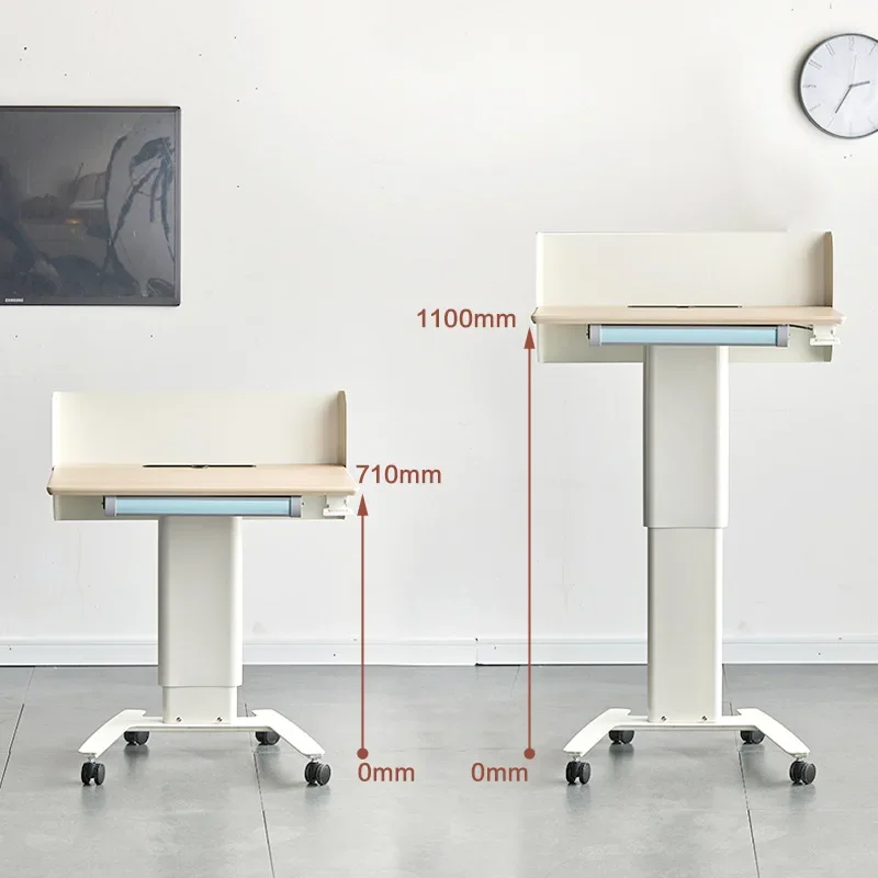Lifting Speech Podium Preaching Classroom Training Meeting Movable Small Podium Table Chair Podium