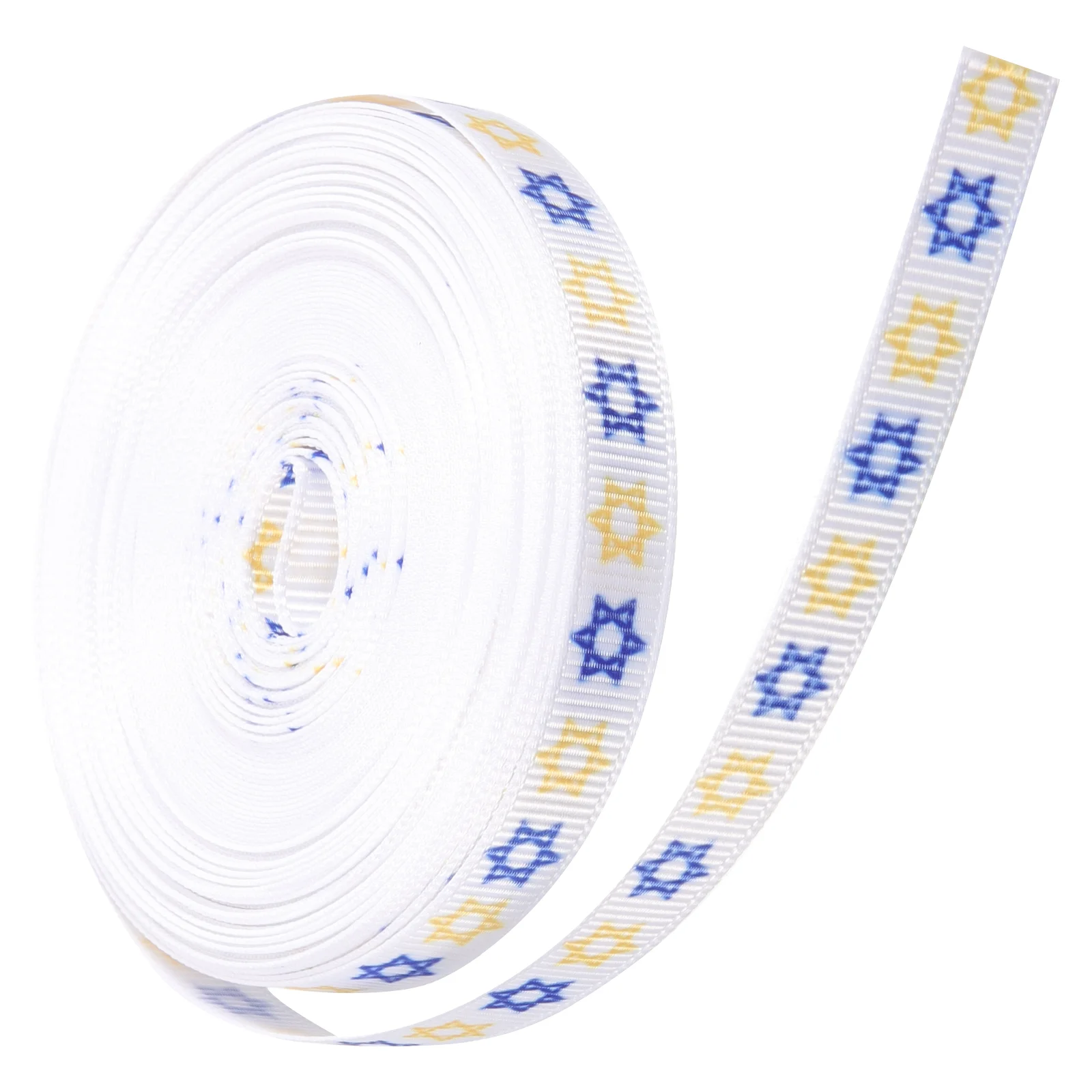 

Hanukkah Ribbon Jewish Decoration DIY Gift Packaging for Wreath Bouquet Multi-function Ribbons Fabric Decorative