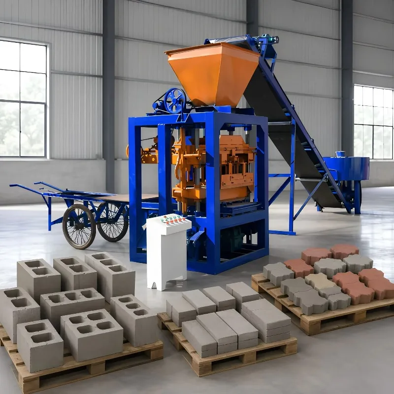 High Quality PLC Controlled Automatic QT4-26 Hydraulic Concrete Making Machine Customized Mold For Paving Hollow Block