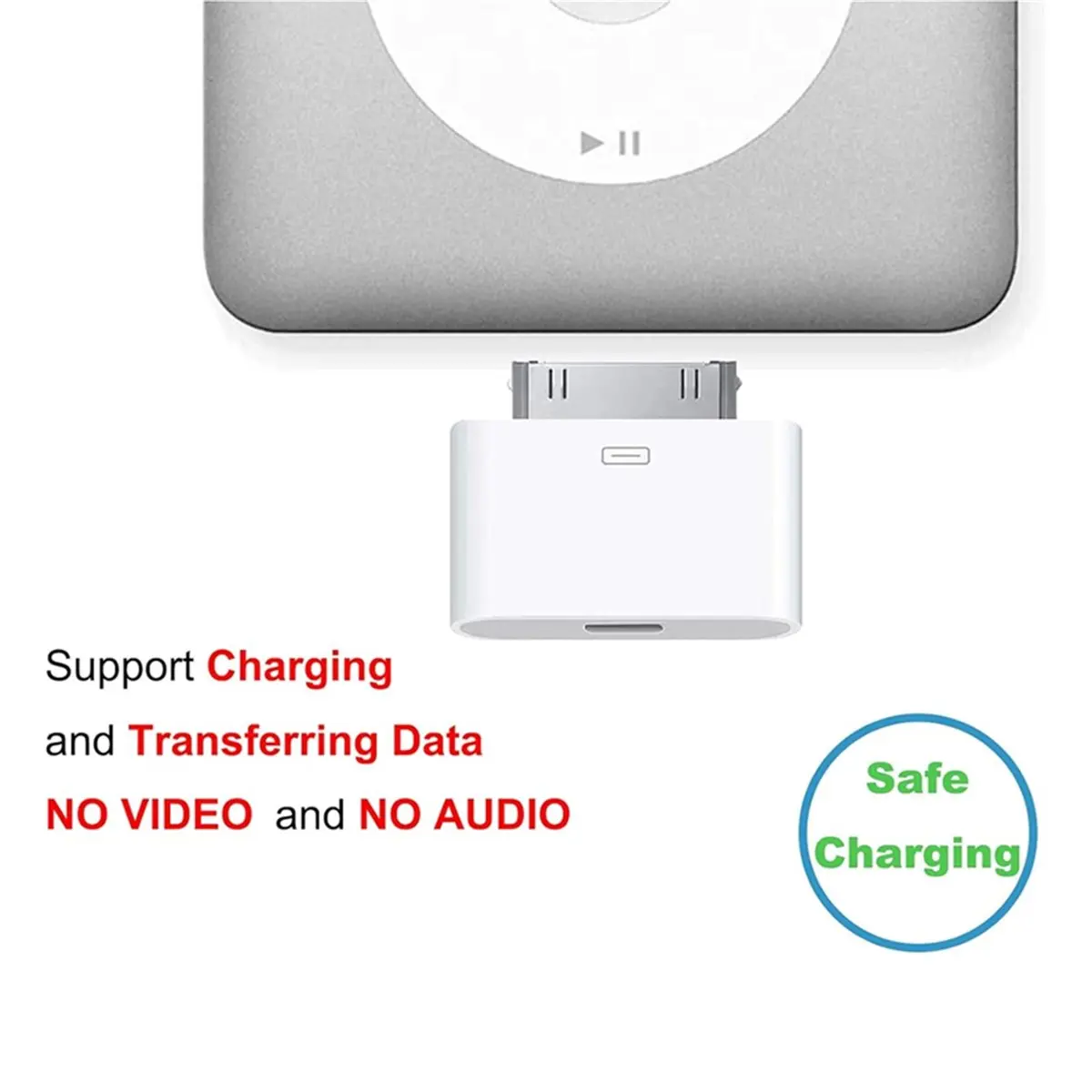 #06O (Plastic)USB-C to 30-Pin Adapter for iPhone 4/4S iPad 2/3 B,Electronics Accessories
