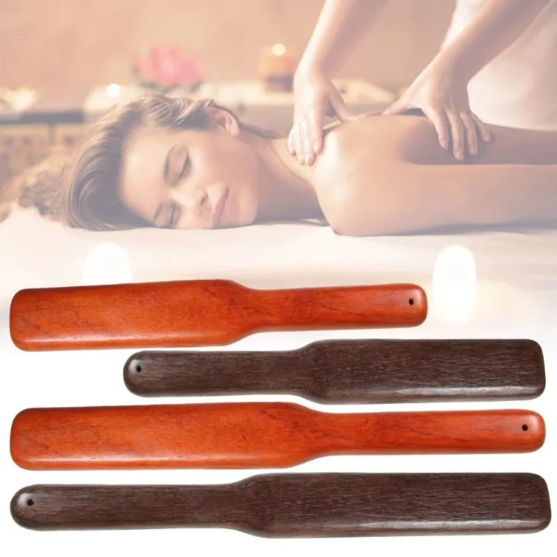 

Guasha Wood Stick Tools Wooden Therapy Scraping Lymphatic Drainage Massager, Handheld Self Treatment Gua Sha Tools for Back Leg