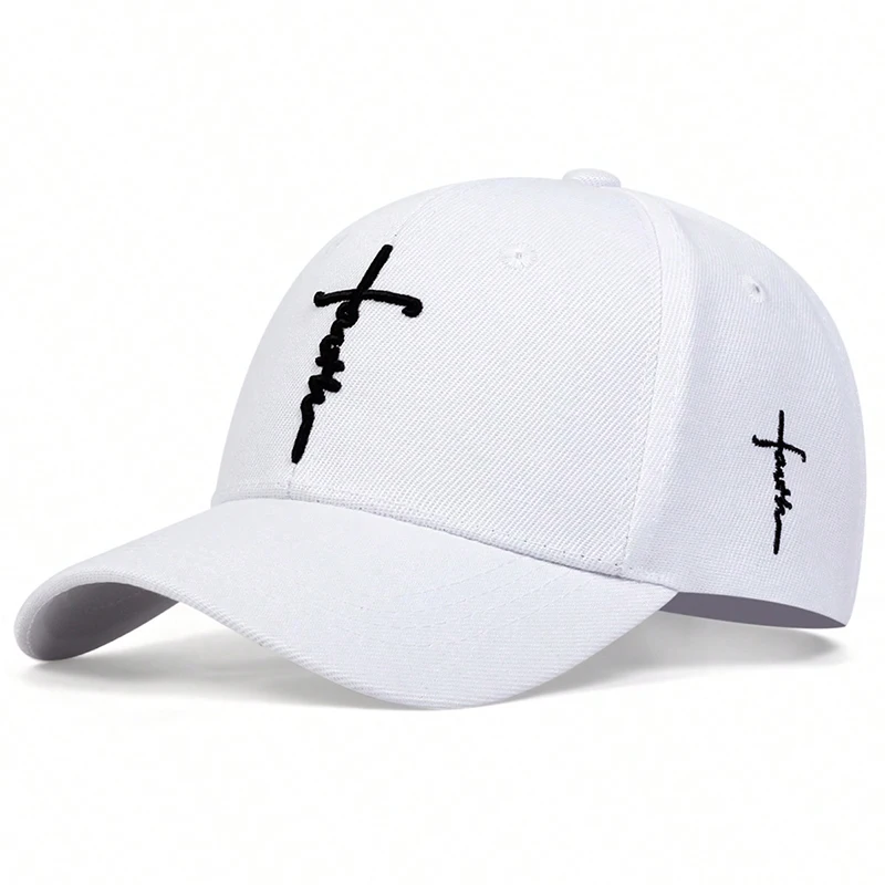 Fashion Faith Embroidery Baseball Cap Men Women Spring Summer Sun Hats Cotton Snapback Hat Unises Hip Hop Trucker Caps Gorras