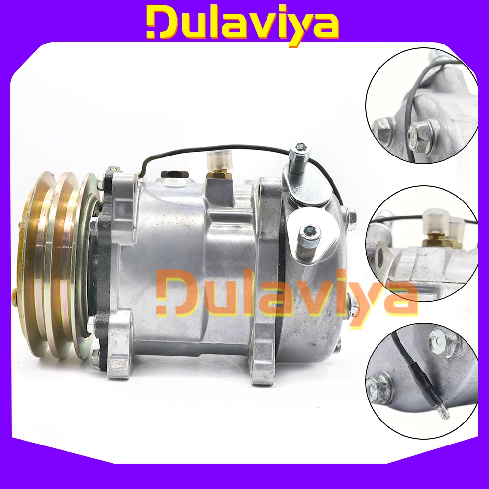 

For New 505 9056 SD505 SD5H09 AC Compressor Tractor Excavator Heavy Duty Truck Pickup Universal 300-4209 330-1310 1101333 304622