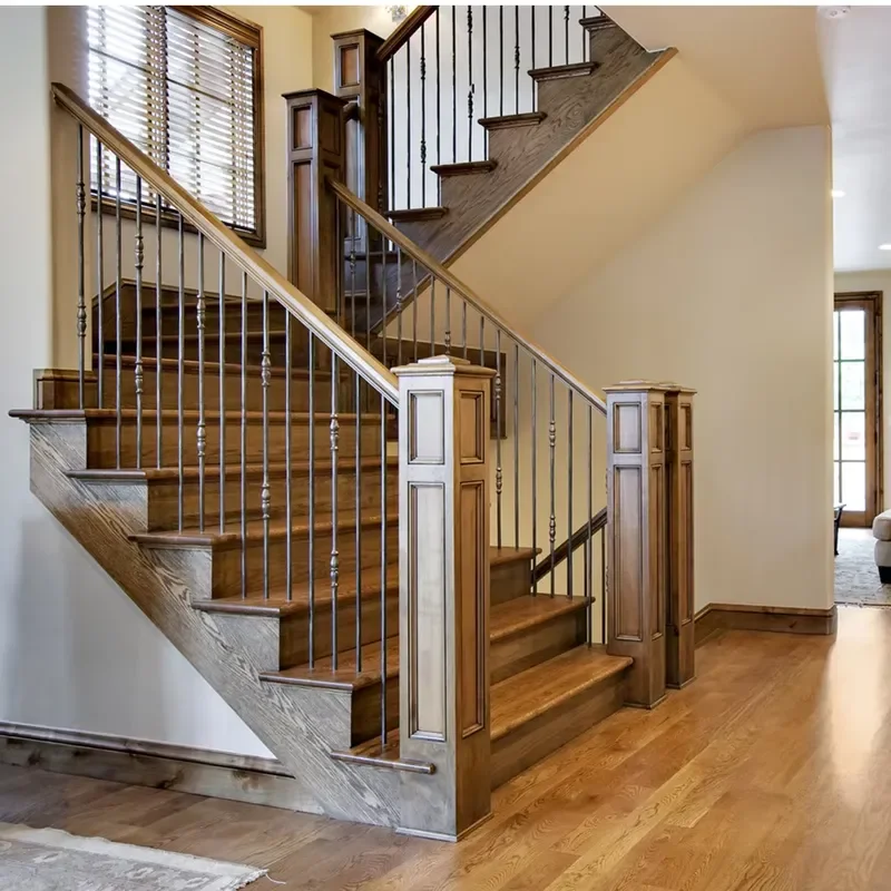Classic Glazed Oak Staircase Wooden Design Oak Staircase Wooden Design