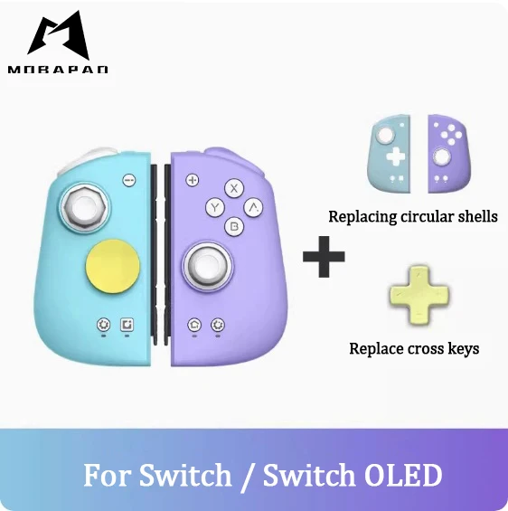 MOBAPAD M6s Gemini Bluetooth draadloze gamecontroller met detectiegjoystick Gamepad voor Nintendo Switch / Switch OLED
