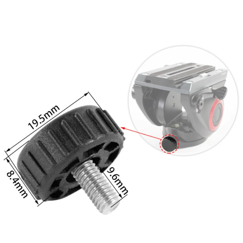 Tornillos de bloqueo de Base de cabeza hidráulica, accesorios de cámara, aptos para Manfrotto MVH500AH