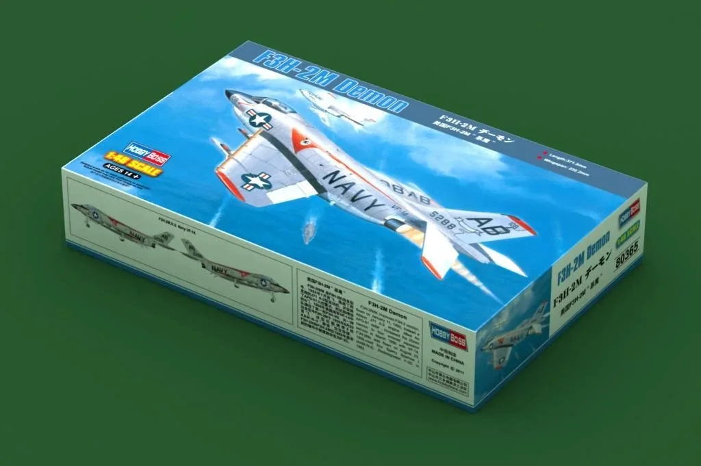 HobbyBoss 80365 1/48 Scale US F3H F3H-2M Daemon Carrier Based Interceptor  Fighter Plane Plastic Assembly Model Building Kit