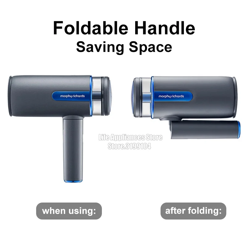 Morphy Richards MR2031 Handheld Steam Iron 220V Portable Foldable Home Ironing Machine Mini Hairball Remover 2-In-1 Steam Brush