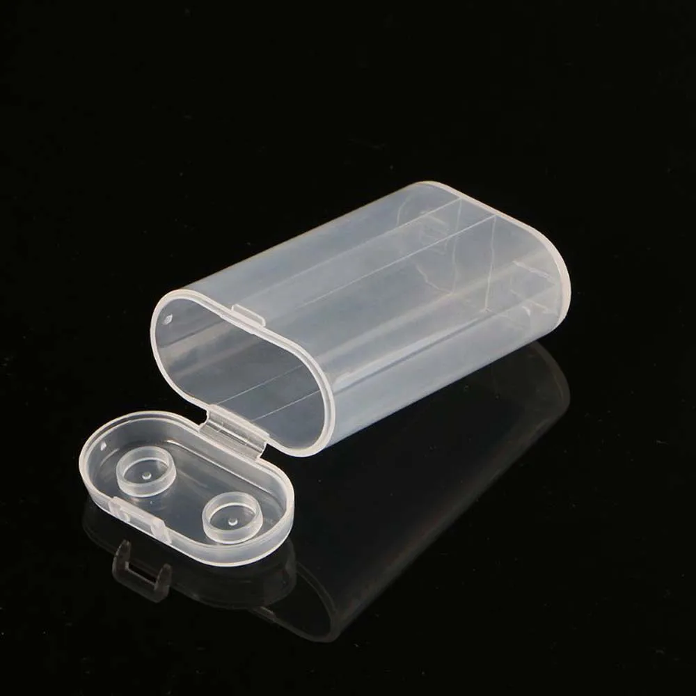 2X18650 Battery Power Bank Cases Plastic Transparent Batteries Container Battery Storage Boxes Battery Box Battery Holder