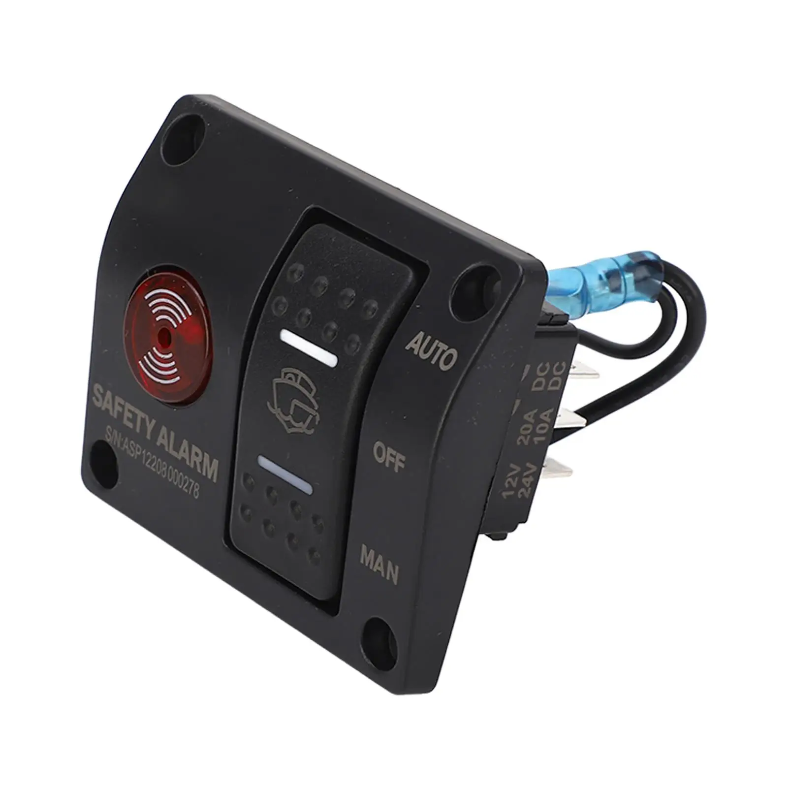 Man Off Auto Bilge Pump Switch Bilge Pump Float Switch ABS Easy To Install Durable Remote Control 3 Way for ships and Yachts