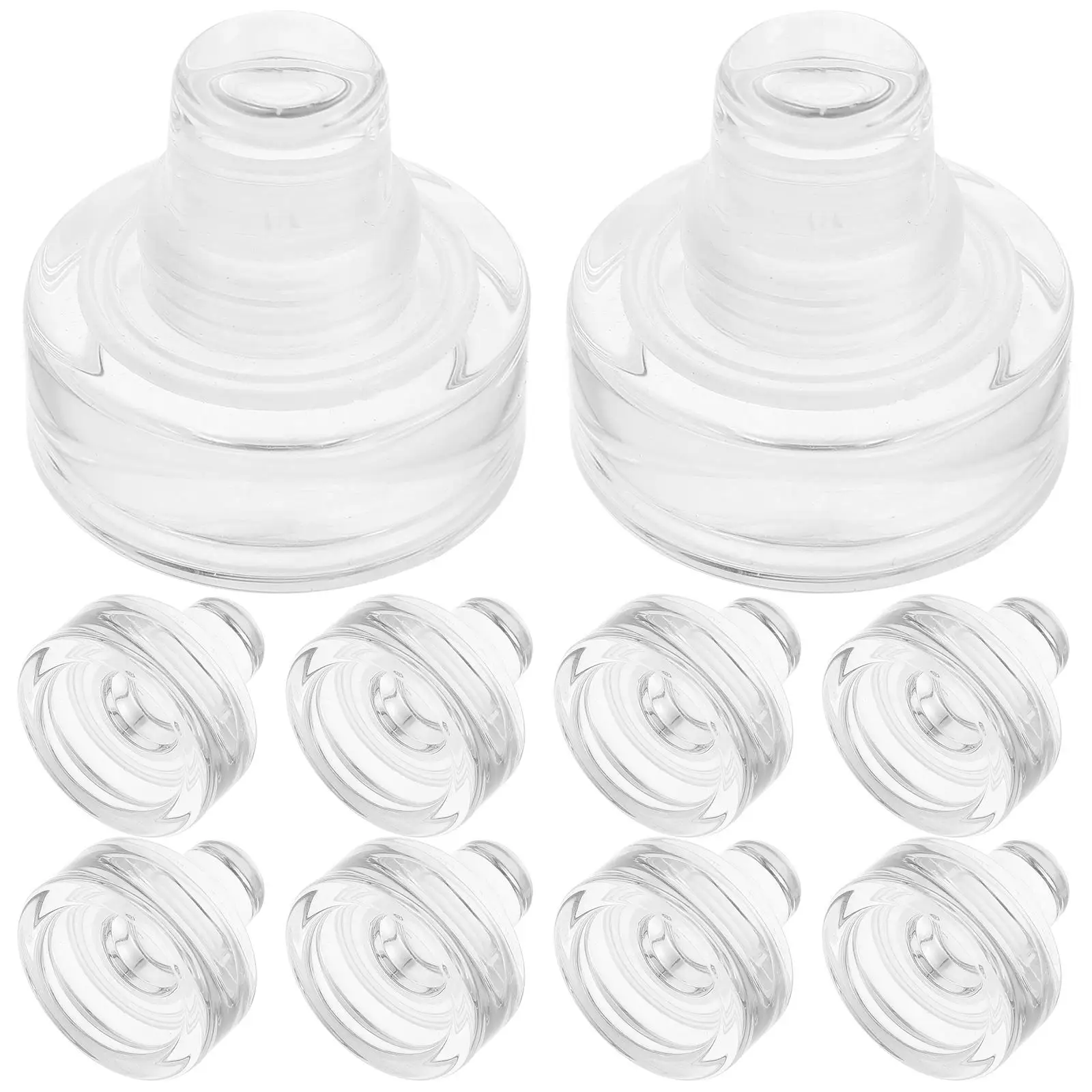 

10 Pcs T-shaped Bottle Plug Stoppers Decorative for Bottles Glass Red Seal