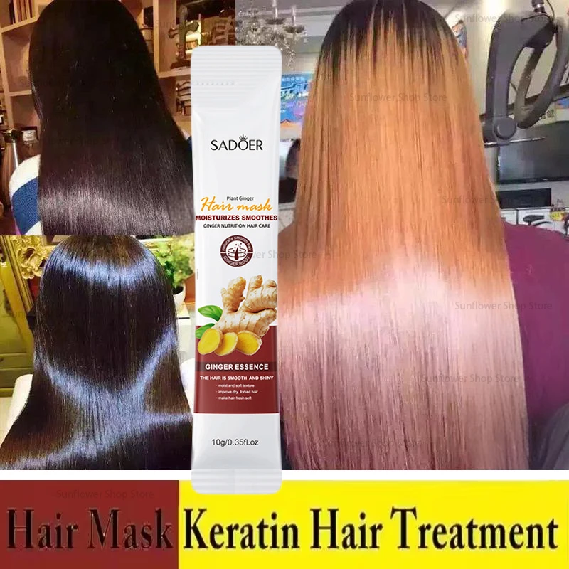 Magical Keratin Hair Mask 5 Seconds Fast Repairing Damaged Frizzy Hairs Soft Smooth Shiny for Permanent Straightening Hair Care