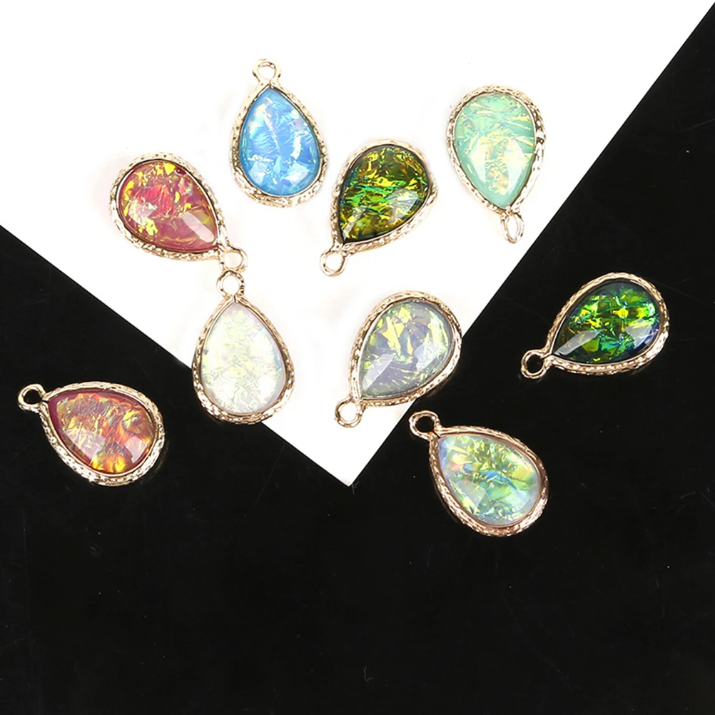 

12pcs Earring Accessories Materials Water Drop Shape Pendant Charms Double Sided Jewelry Making Supplies Alloy Durability