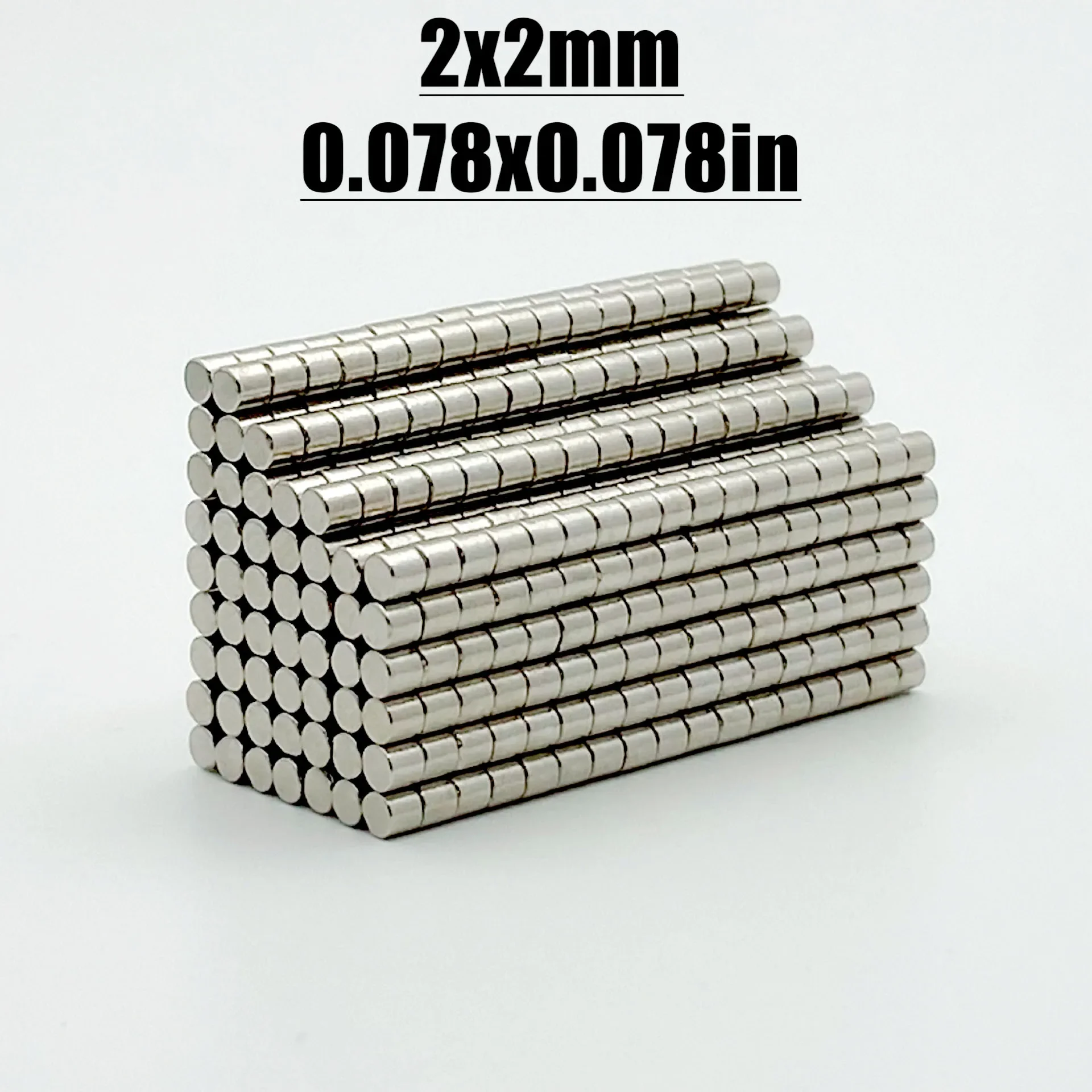 50-5000pcs 2x2mm Magnet Neodymium Magnet N35 NdfeB Permanent Magnetic Imanes Fridge Diy Magnets Round Shape 2*2 Magnet Accessory