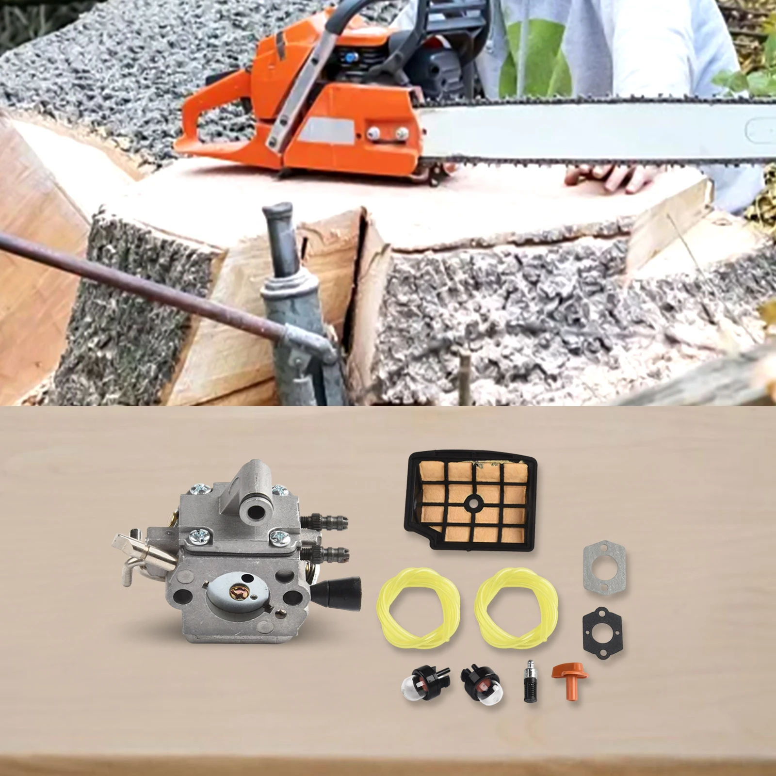 

Easy to Use Carburettor Repair Kit Designed Specifically for MS194T Chainsaw Models and Their Performance Needs