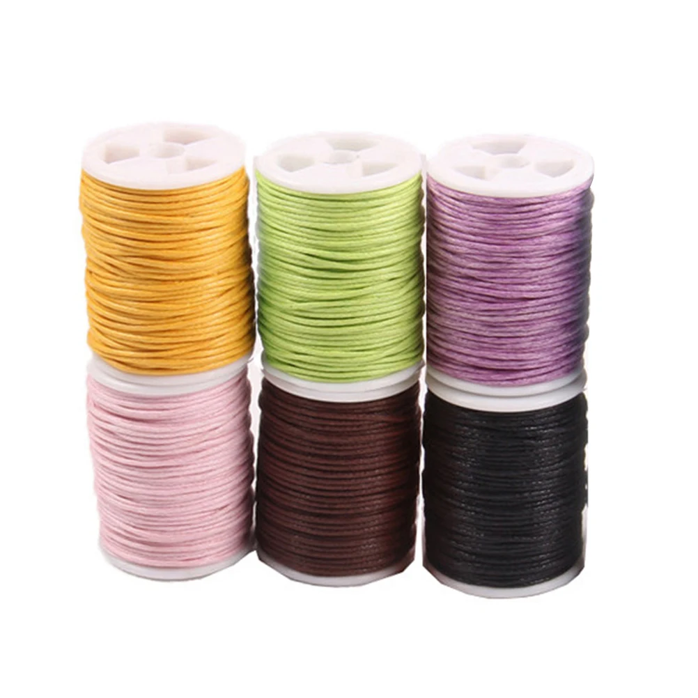 

10pcs 1Mmx10M Colorful Cotton Wax Cord Durable Craft Rope Waxed Knitting String For Gift Wrapping Bow Making Diy Decoration