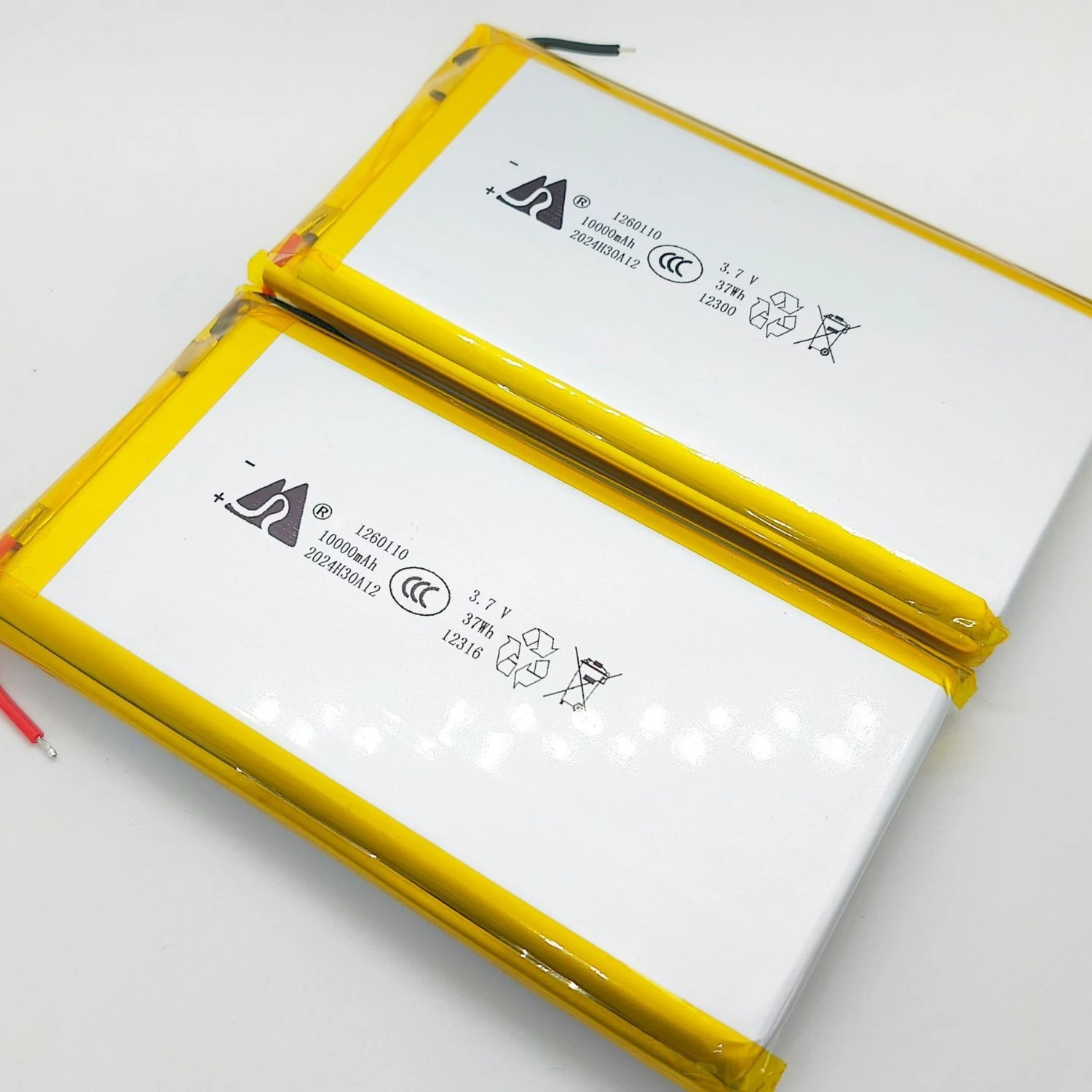 New A-grade 1260110 10000mAh 3.7V Polymer Lithium Battery Is Suitable for Fast Charging Power Banks and Mobile Power Banks