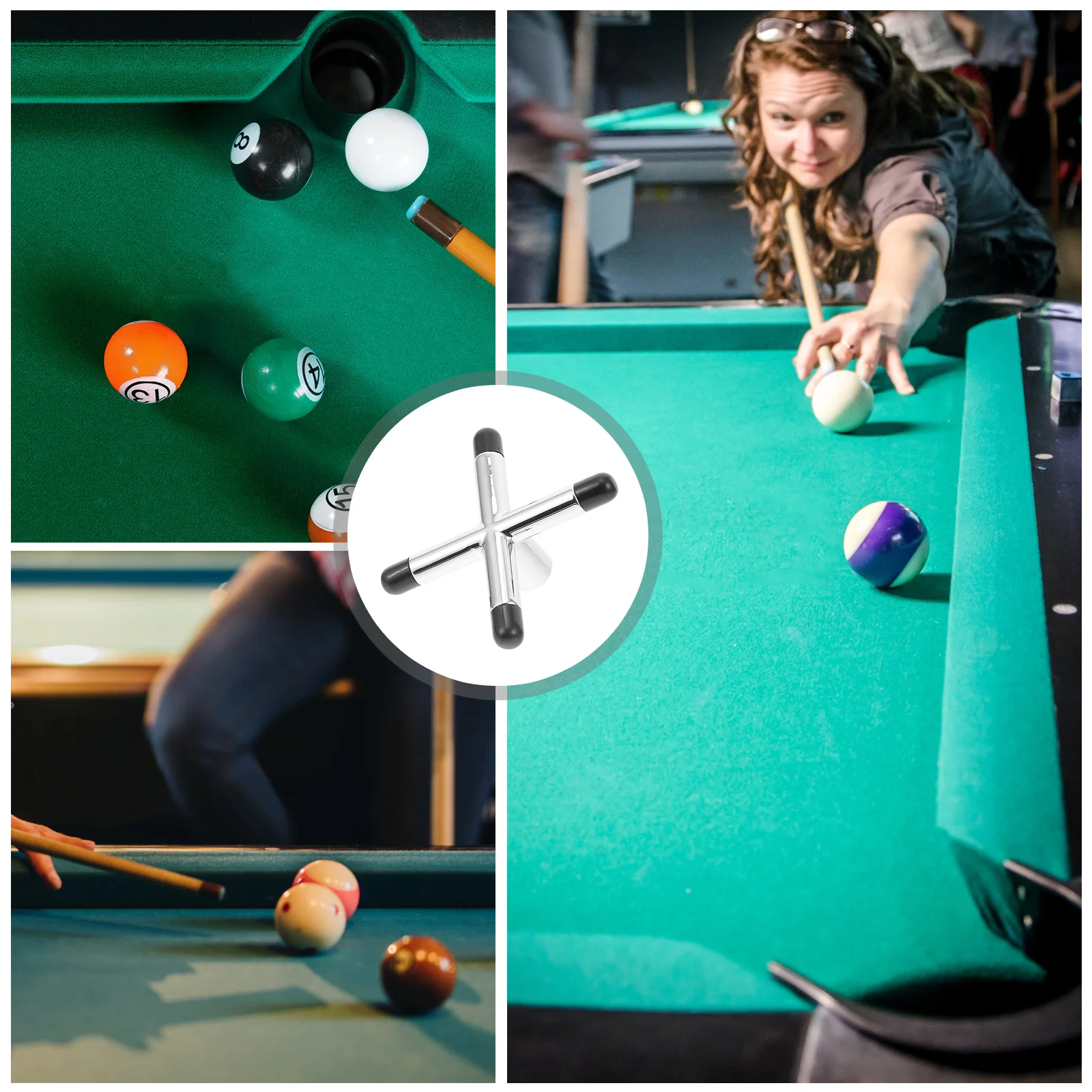 

Крестовая подставка для бильярдного моста, аксессуар для бильярда, стабильная металлическая рама для снукера, крестовая подставка для кия, поставка бильярда