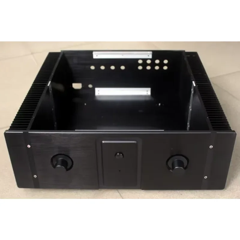 

case 440*150*410mm WA20 black Full aluminum amplifier chassis / Class A amplifier/Pure After amp/AMP Enclosure/case/DIY box