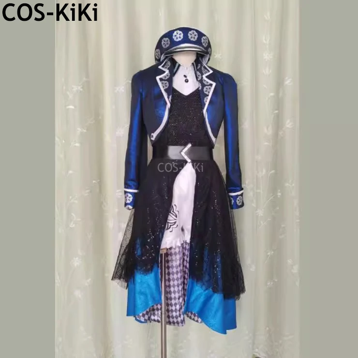 

COS-KiKi Lovelive Aqours Kanan Mari Dia All Members Black Egg Concert Singing Suit Uniform Cosplay Costume Halloween Outfit