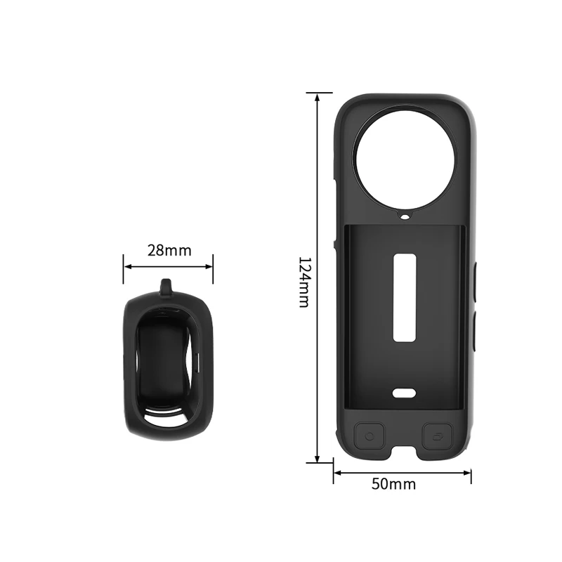 Tapa Protectora de cámara para Insta360 X4, funda de silicona para lente, carcasa anticaída para cámara deportiva, accesorios para Insta 360 X4