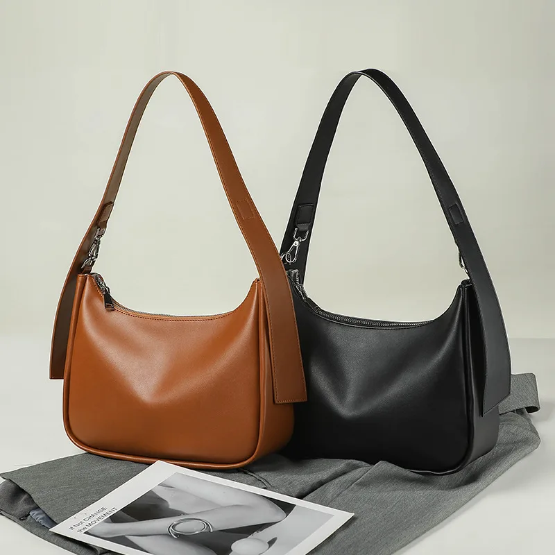 Fashion Women Shoulder Bag PU Leather Under Arm Purse Bags High Capacity Female Shoulder Handbag for Women