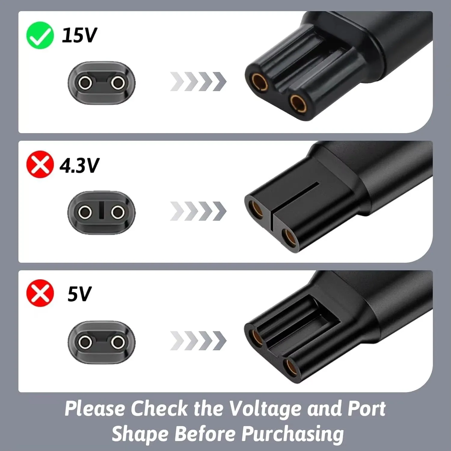 15V HQ8505 Type-C Shaver Adapter Charging Converter for Philips Norelco One Blade pro QP6510 QP6520 QP6530 Beard Trimmer - view 3