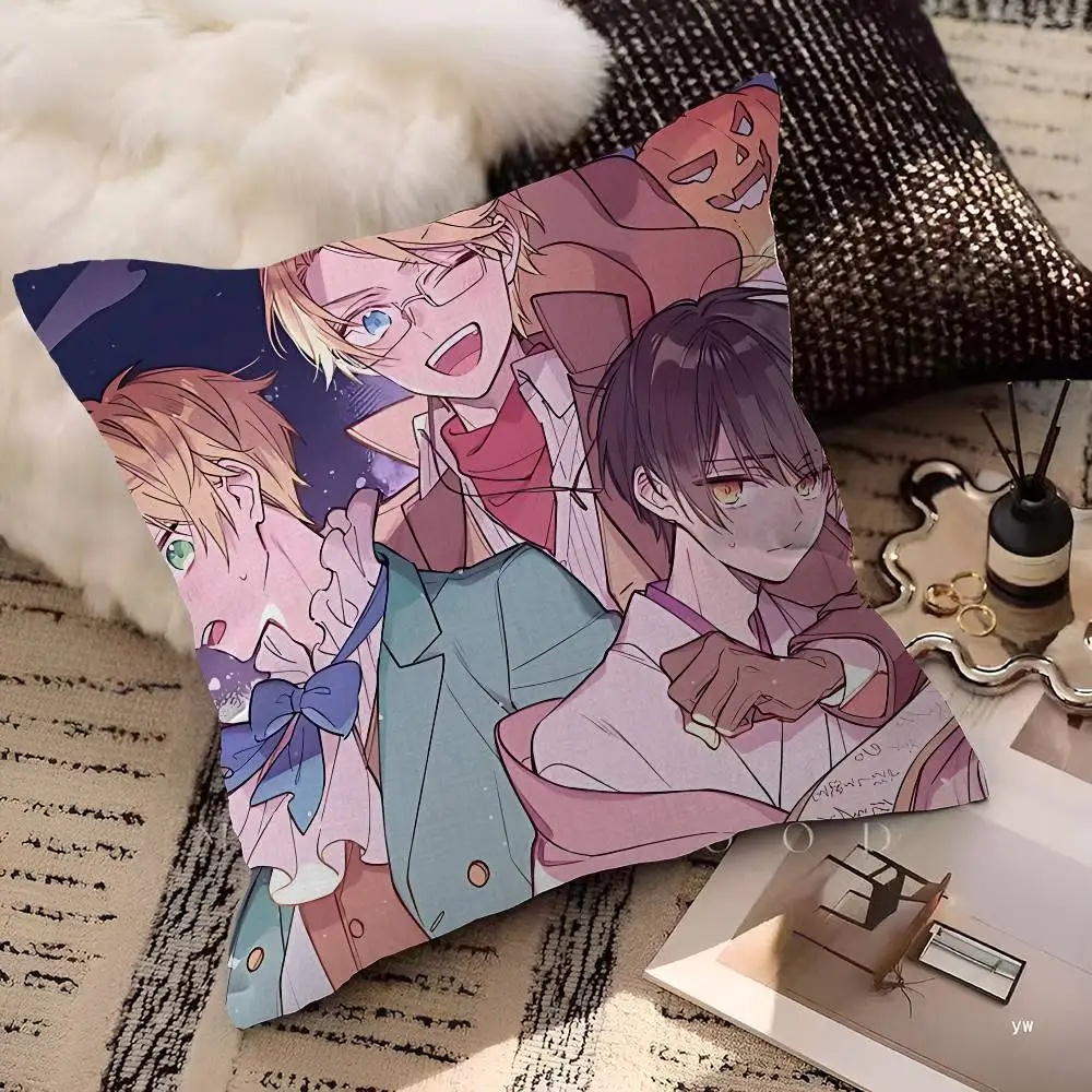Anime Cartoon Hetalia Axis Powers Cushion Cover Inches Farmhouse Decor Home Throw Pillow Covers for Couch Decorations