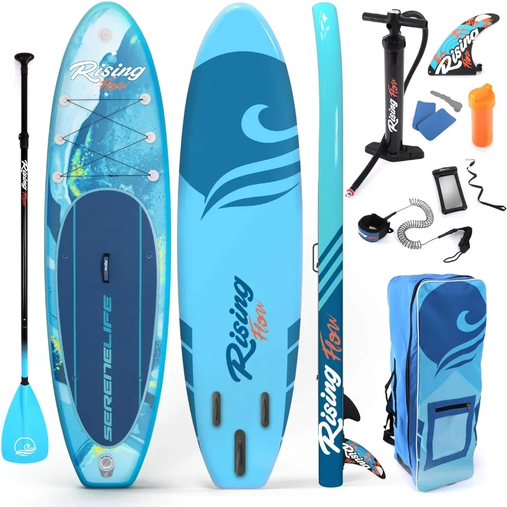 Stand up Paddle Board Inflatable - Non-Slip SUP Paddle Board Paddle, Pump, Leash, and Accessories - Fun Water inflatable paddle