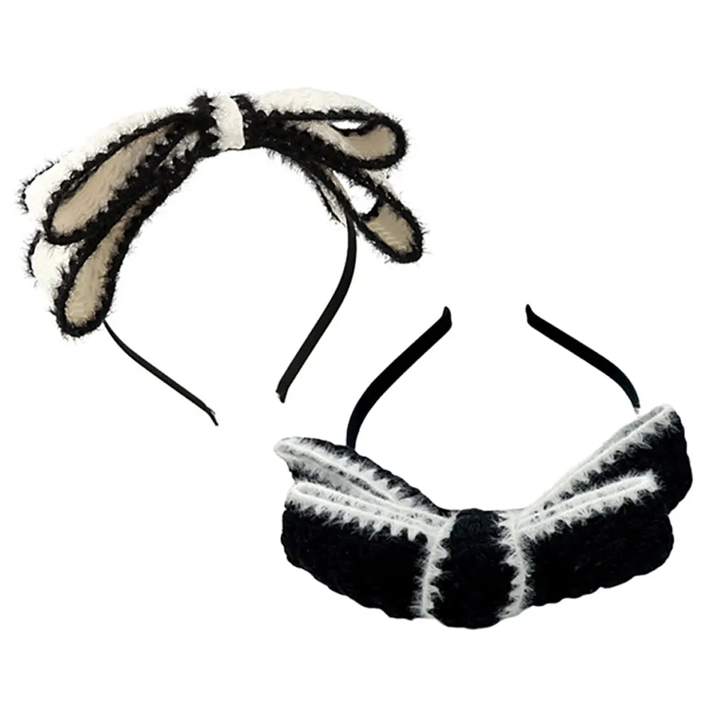 

2pcs Bow Headband for Women Big Cute Hairband Accessories Large Ribbon Headbands Girls Party Fancy Dress Cosplay Banquet